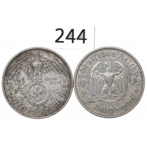 Germany, III Reich, Lot 2 mark 1934-37
