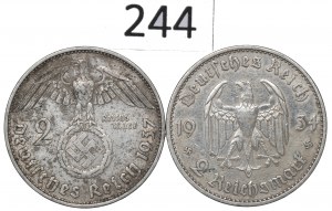 Germany, III Reich, Lot 2 mark 1934-37