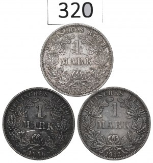 Germany, Lot 1 mark 1886-1912