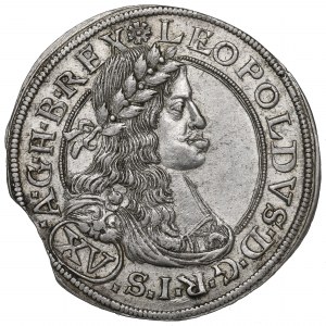 Austria, 15 kreuzer 1663, Vienna