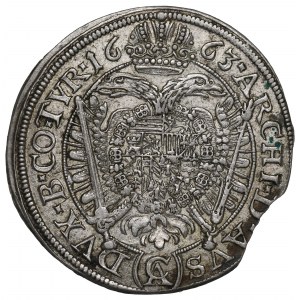 Austria, 15 kreuzer 1663, Vienna