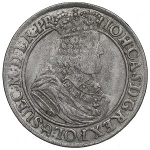 John II Casimir, 18 groschen 1662, Danzig - Lion in shield