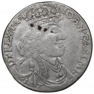 John II Casimir, 18 groscehn 1655, Cracow