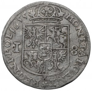 John II Casimir, 18 groscehn 1655, Cracow