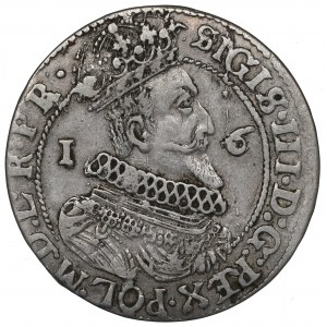 Sigismund III, 18 groschen 1624, Danzig - date overstriked