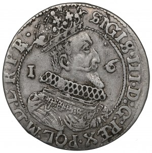 Sigismund III, 18 groschen 1624, Danzig - date overstriked