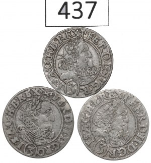 Schlesien under Habsburg, Lot 3 kreuzers 1627-29, Breslau