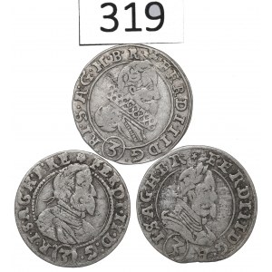Österreich, Satz von 3 krajcars 1628-32