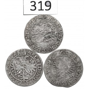 Österreich, Satz von 3 krajcars 1628-32