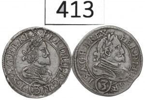 Austria, Lot 3 kreuzers 1629-37