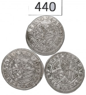 Austria, Lot 3 kreuzers 1624-28