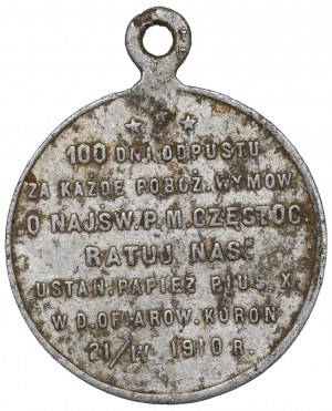 Poland, Medal of 100 Indulgences Czestochowa 1910