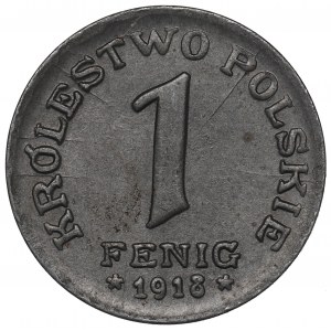 Kingdom of Poland, 1 fenig 1918
