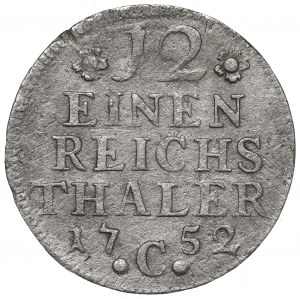 Germany, Prussia, 1/12 thaler 1752 C
