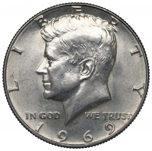 USA, 1/2 dollar 1969