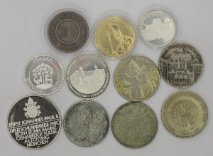 A set of medals - including silver