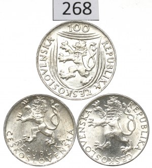Czechoslovakia, Lot 50-100 crown 1947-51
