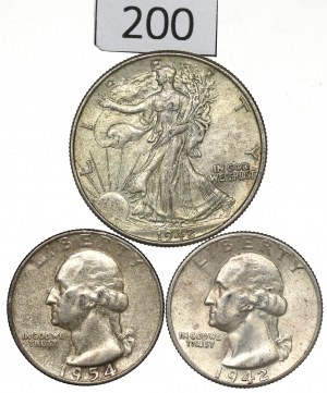 USA, Lot of silver coins