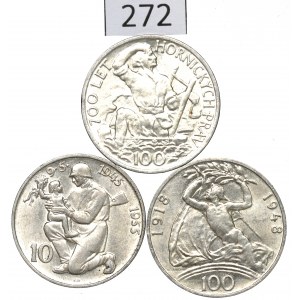 Czechoslovakia, Lot 10-100 crown 1948-55