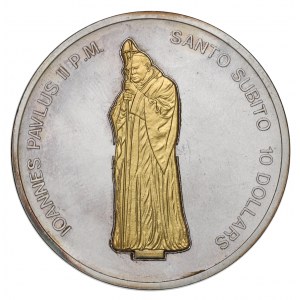 Nauru, 10 dolarów 2007 - Jan Paweł II