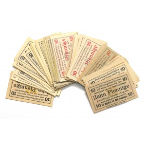 Walbrzych, Set of 10 pfenigs (103 copies)