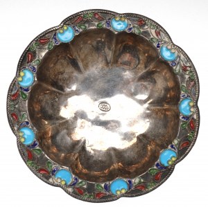 Europe, Enamel silver platter
