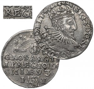 Sigismund III, 3 groschen 1593, Olcusia