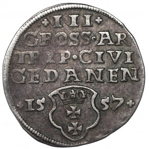 Sigismund II Augustus, 3 Groschen 1557, Danzig