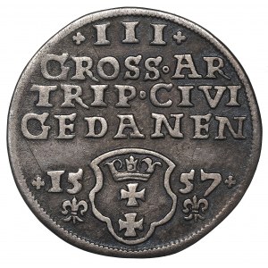 Sigismund II Augustus, 3 Groschen 1557, Danzig