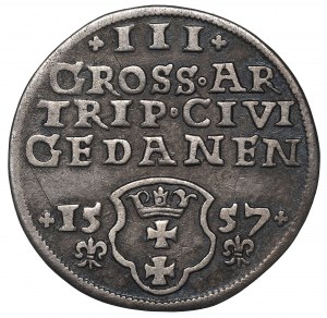 Sigismund II Augustus, 3 Groschen 1557, Danzig