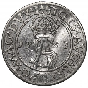 Sigismund II Augustus, 3 groschen 1563, Vilnius - L/LI