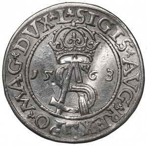 Sigismund II Augustus, 3 groschen 1563, Vilnius - L/LI