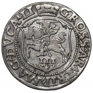 Sigismund II Augustus, 3 groschen 1563, Vilnius - L/LI