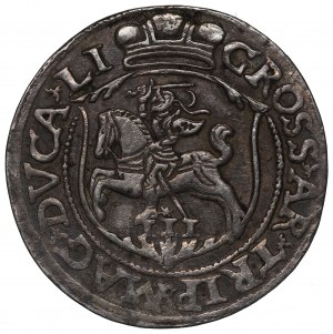 Sigismund II Augustus, 3 groschen 1563, Vilnius - LI/L