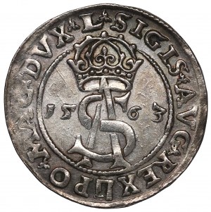 Sigismund II Augustus, 3 groschen 1563, Vilnius - L/L