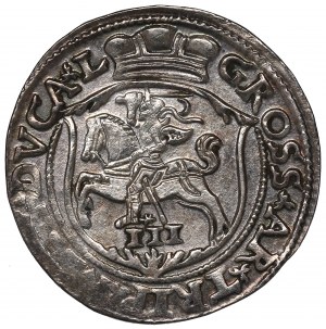Sigismund II Augustus, 3 groschen 1563, Vilnius - L/L