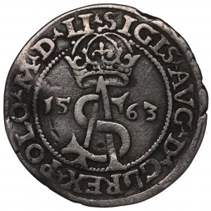 Sigismund II Augustus, 3 groschen 1563, Vilnius - LI/L