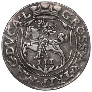 Sigismund II Augustus, 3 groschen 1563, Vilnius - LITVA/L