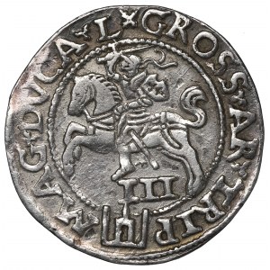 Sigismund II Augustus, 3 groschen 1562, Vilnius - LI/L