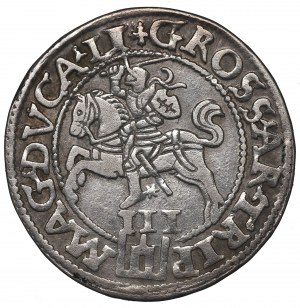 Sigismund II Augustus, 3 groschen 1562, Vilnius - LI/LI