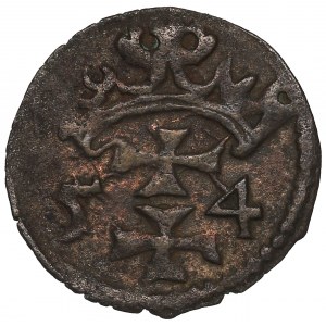 Sigismundus II Augustus, Denarius 1554, Danzig