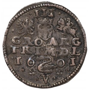 Sigismund III, 3 groschen 1601, Vilnius