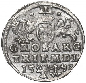 Sigismund, 3 groschen 1597, Vilnius