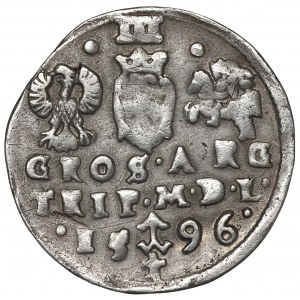 Sigismundus III, 3 groschen 1596, Vilnius