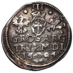 Sigismund III, 3 groschen 1594, Vilnius