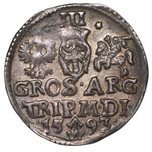 Sigismund III, 3 groschen 1593, Vilnius