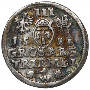 Sigismund III, 3 groschen 1591, Vilnius