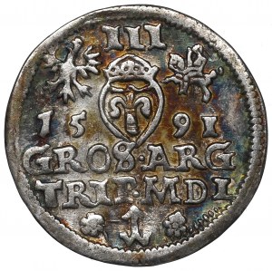 Sigismund III, 3 groschen 1591, Vilnius