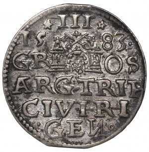 Stephan Bathory, 3 groschen 1583, Riga