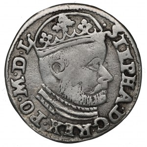 Stephan Bathory, 3 groschen 1585, Olcusia - G-H